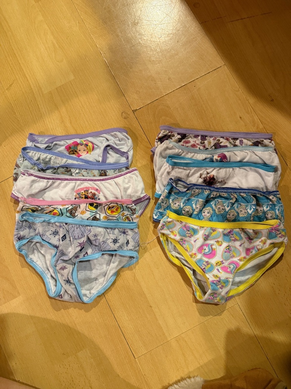 Girls' Assorted Character Cotton Briefs - Multi Color
